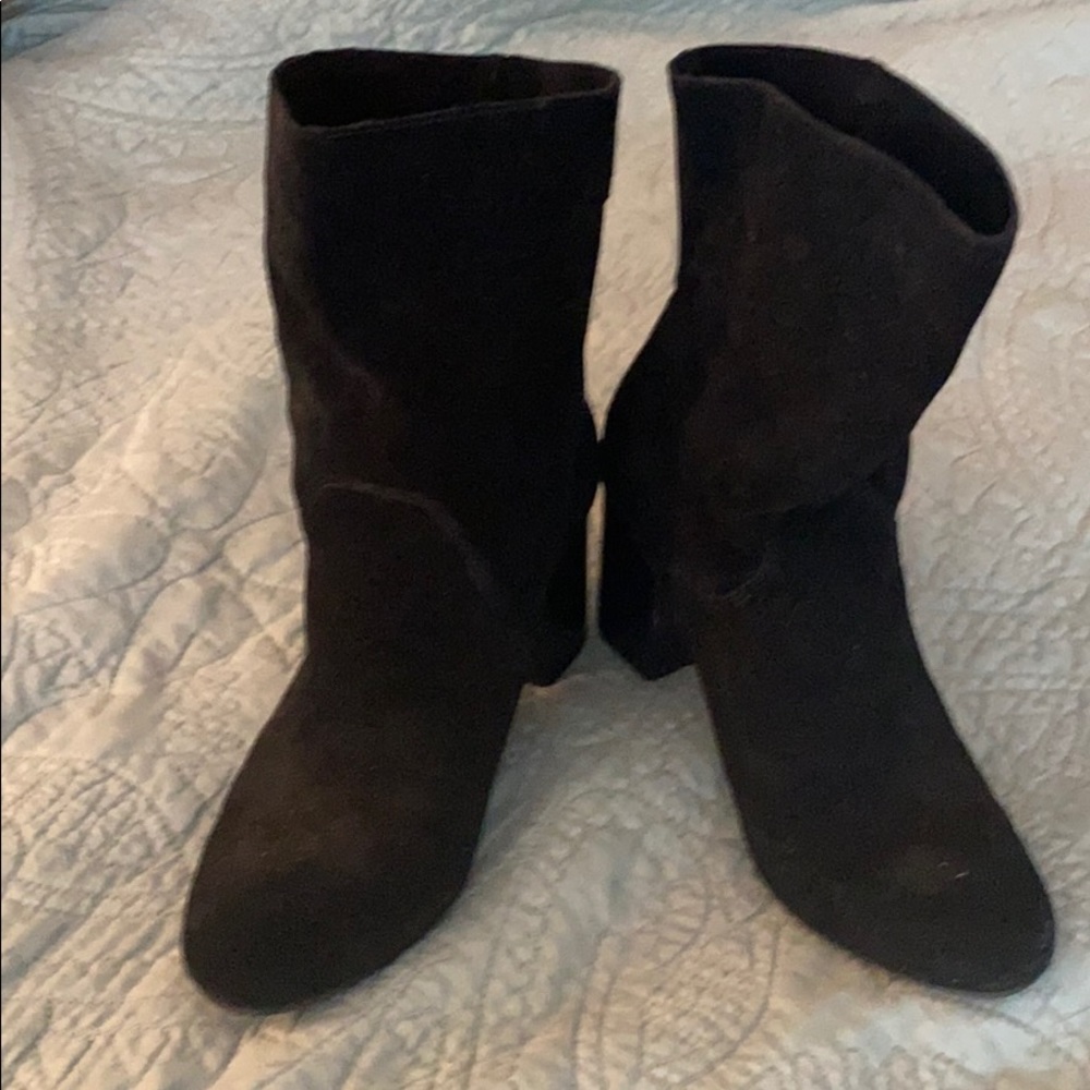 MIA Black Suede Booties